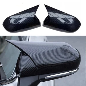 Carbon Fiber Look Rearview Side Mirror Cover Caps For Toyota for Camry 2025-2026 - Picture 1 of 3