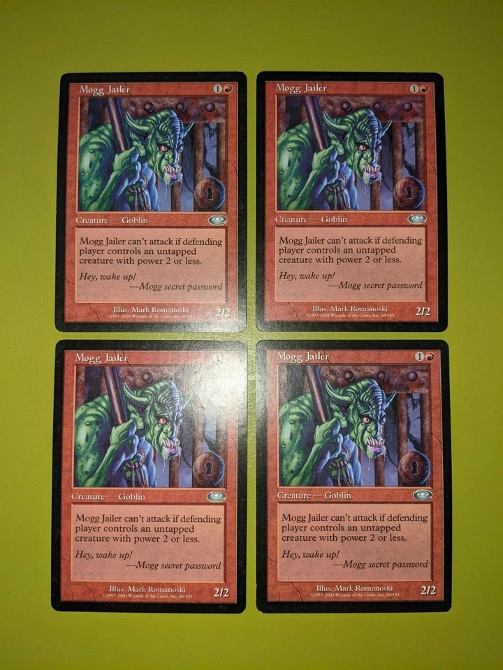 Mogg Jailer x4 Planeshift 4x Playset Magic the Gathering MTG - Image 1 of 1