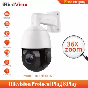 Telecamera PTZ compatibile con Hikvision 4K 8MP POE IP velocità dome 36x zoom IR 100 m - Foto 1 di 9