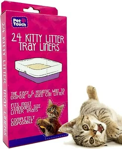 Cat Litter Trays Liner Kitten Pet Waste Hygienic Disposable Bags Cat Tray Liners - Picture 1 of 9