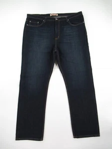 NWD NEO BLUE Men's Dark Denim Relaxed Straight Leg Jeans Tag size 44 #D907 - Picture 1 of 5