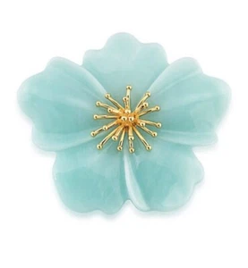 Carolee Moms The World Blooming Blue Flower brooch  # 445-1 - Picture 1 of 11