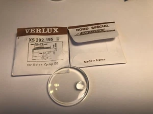 NEW OLD STOCK VERLUX MEN'S WATCH CRYSTAL XS 292.155 FOR ROLEX CYCLOP 108 - Picture 1 of 6