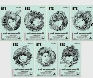 BTS 2019 CU Plus T-Money Transparent Illustration photocard - Picture 1 of 18
