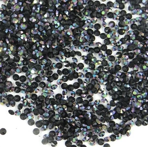 1100 PP14 NX ** 100 strass Swarovski réf. 1100 fond conique PP14 (2,05mm) JET AB - Bild 1 von 3