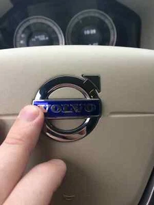 31467395 VOLVO Steering Wheel Airbag Emblem Badge Metal Sticker Logo Replacement - Picture 1 of 5