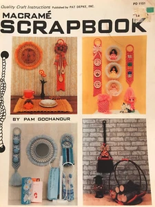 Vintage Macrame Scrapbook Various Unique Decorating Patterns 1979 - Picture 1 of 5
