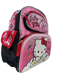 Sanrio Hello Kitty Candy World 16" 3D Large Canvas Pink School Backpack - Picture 1 of 3