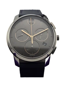 Movado Bold Gray Dial Leather Band Men's Watch - 3600720 - Picture 1 of 4
