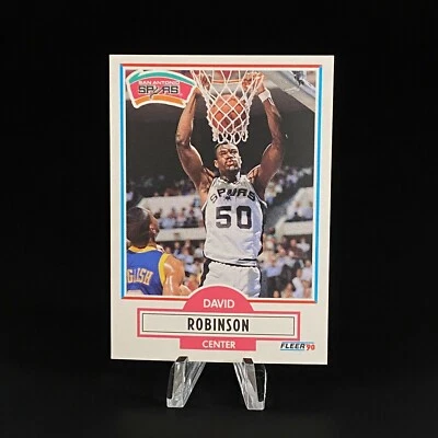 Карта дебютанта Дэвида Робинсона 1990 Fleer No172 SPURSLEGEND RC SHARP! - Изображение 1 из 2