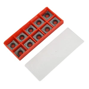 10 Stck. 15x15x2,5 mm - R150 Vierkant Hartmetall Schneideinsätze Radius Ersatz Neu - Bild 1 von 20