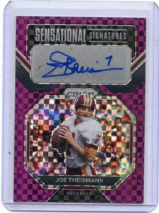 2022 PRIZM #SS-JTH JOE THEISMANN AUTOGRAPH "PURPLE PAVER PRIZM" #41/99 071624 - Picture 1 of 1