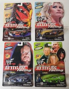 1999 Road Champs WWF Racing Wrestlemania Fantasy Edition & Attitude Lot Of 4 - Picture 1 of 14