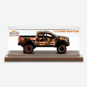 Hot Wheels 2021 Red Line Club Exclusive Desert Camo '17 Ford Raptor #10250/25000