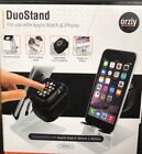 Orzly Ladestation für Apple Watch und iPhone - Aluminium - DuoStand silber