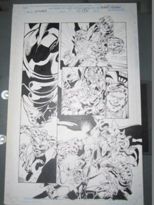 bryan hitch - originalzeichnung / seite, x-men original art - Picture 1 of 1
