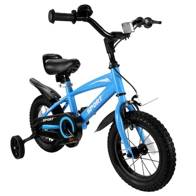 Bicicleta para niños niñas Bicicleta para niños de 12 pulgadas con ruedas de entrenamiento extraíbles Stur... Foto 1 de 4