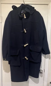 Cappotto Vintage Nautica Uomo LG Navy Duffle Toggle 100% Lana - Foto 1 di 15