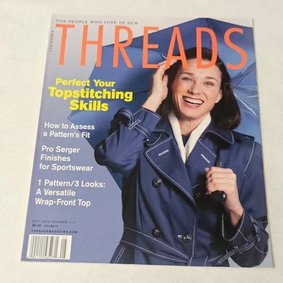 Threads Magazine May 2004 Number 112 Perfect Your Topstitching Skills - Image 1 of 4