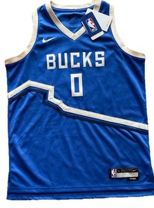 Nike Dri-Fit Damian Lillard Milwaukee Bucks City Edition Trikot, Jugend L, Neu mit Etikett - Bild 1 von 5