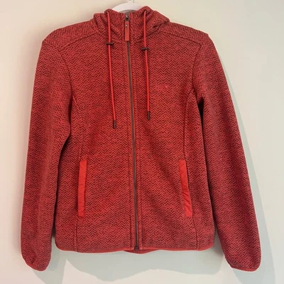 Chaqueta con capucha Jack Wolfskin para mujer roja espiga polar Foto 1 de 4