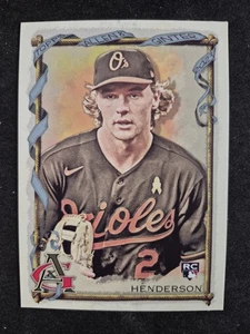 2023 TOPPS ALLEN AND GINTER GUNNAR HENDERSON RC SILVER PORTRAIT #72 ORIOLES - Bild 1 von 2