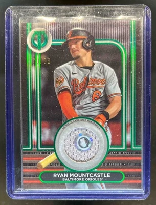 2024 Topps Tribute Ryan Mountcastle Stamp of Approval Jersey Green #/99 Orioles - Image 1 of 2