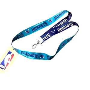 Charlotte Hornets Lanyard 2 Tonos Estilo Lob Llavero Porta Identificación NBA Mercancía Oficial - Imagen 1 de 3