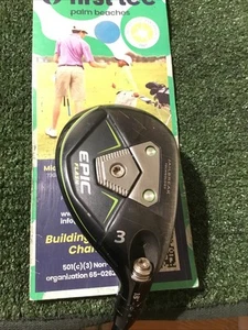 Callaway Epic Flash 18* 3 Hybrid Stiff Tensei AV Series 70g Silver Graphite - Picture 1 of 12