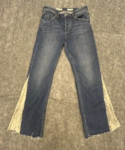 Pilcro Letterpress Anthropolgie Denim Blue Jeans Sequin Flare Leg 29 Buttonfly - Bild 1 von 11