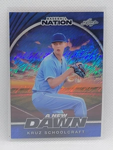 2025 Leaf Baseball Nation A New Dawn Kruz Schoolcraft #ed 6/7 - Bild 1 von 2