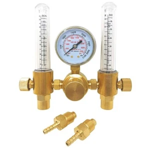Heavy Duty Brass Double Tube Pressure Gauges for Industrial Gas Systems - Picture 1 of 8