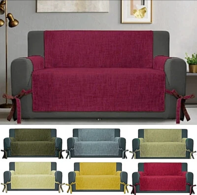 Copridivano 2 3 4 POSTI IN COTONE PER salvadivano CON TASCHE LACCI E LACCETTI. - Immagine 1 di 4