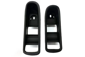 1993-1995 Mazda RX-7 Passenger & Driver Black Door Handle Recess Trim Panels OEM - Picture 1 of 4