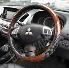 Car Steering Wheel Cover Black & Wood Look Effect Fits Citroen Berlingo Picasso