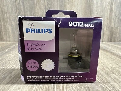 Philips Night Guide Platinum 9012 55W Dos Bombillas Faro Repuesto Actualización Foto 1 de 4