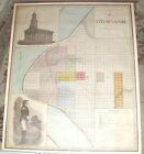 1971 Reproduction Map Of Nauvoo City, Illinois Reproduction Of Very Old Map Rare