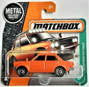 Matchbox Explorer, 94/125, '70 DATSUN 510 RALLY NEW ON SHORT BUBBLE CARD - Picture 1 of 4