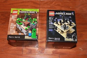Lego Minecraft Micro World Set of 2 - Lego 21102, Lego 21107 - Brand New, SEALED - Picture 1 of 8