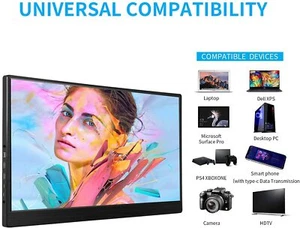 Portable 11.6'' USB Type-C Monitor HDMI Second Monitor HD 1920x1080p IPS Screen - Picture 1 of 12