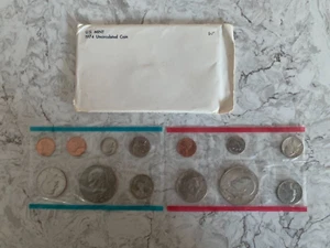 1974 P&D Vereinigte Staaten neuwertiges Set. 13 Münzset im Umschlag. - Bild 1 von 2