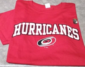 New! NHL CAROLINA HURRICANES-Red Comb.Cttn, Mens SS, Logo Print T.Shirt-(S) - Picture 1 of 3