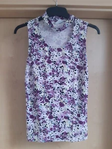 Gina Tricot geblümtes ärmelloses Top, Größe S - Bild 1 von 6