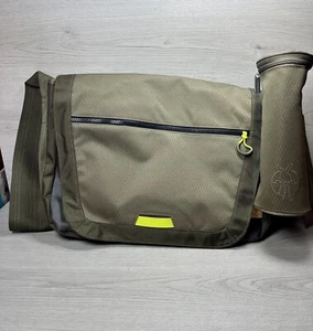 Lassig Casual Baby Nappy Changing Sporty Messenger Bag With Accessories Olive - Picture 1 of 5