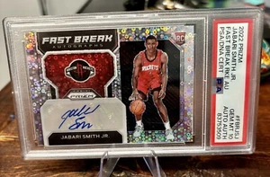 2022 Prizm Jabari Smith Jr Fast Break Rookie Auto PSA 10 - Foto 1 di 2
