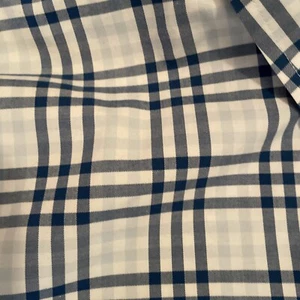 Land’s End Men's Large Traditional Fit Short Sleeve Button Down Blue Plaid Shirt - Imagen 1 de 6