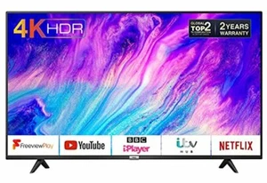 TCL 50P610K 50-Inch 4K Smart TV 3.0 Ultra HD - Freeview Play / BBC iPlayer / Net - Picture 1 of 7