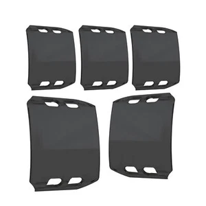 5pc LAMPHUS CRUIZER LED Off-Road Work Light Bar 18W Lens Cover - Smoke Dark Gray - Picture 1 of 7