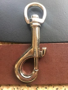 10 of 15mm (5/8") Trigger Hook 3" (75mm) Long Nickel Plated Swivel Heritage - Picture 1 of 5