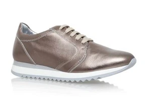 Zapatillas de deporte Arnaldo Toscani Effie de cuero bronce PVP £119 UK 7 EU 41 LN11 13 VENTAx - Imagen 1 de 3